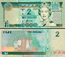 *2 fidžijské doláre Fidži 1996, P96b UNC - Kliknutím na obrázok zatvorte -